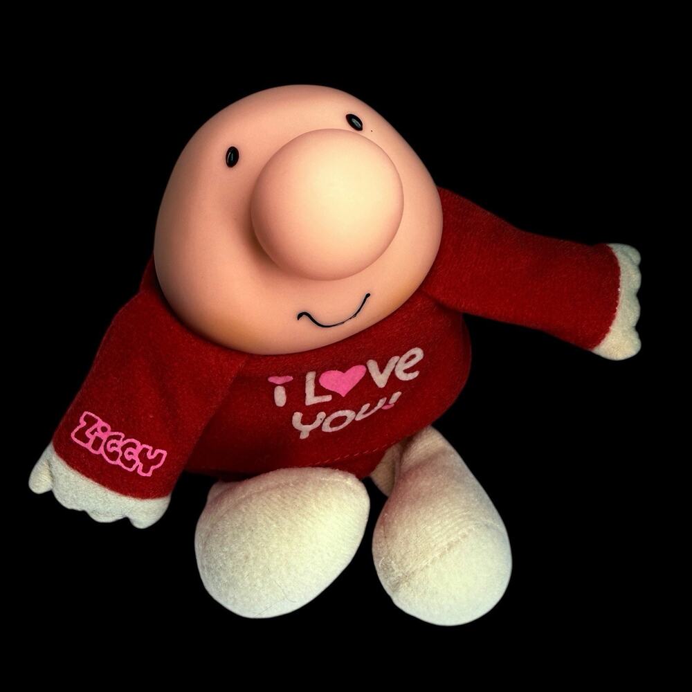 Vtg 1984 American Greetings Ziggy I Love You Plush Stuffed Animal 6 In Korea